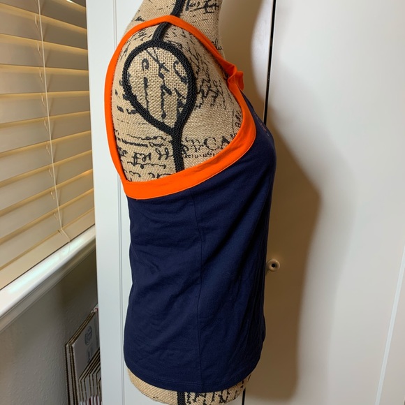 Ralph Lauren Navy and Orange Halter Tank Top - Picture 4 of 8